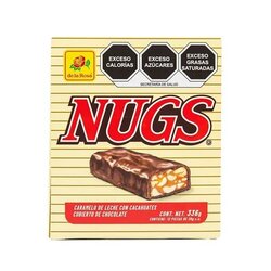 CHOCOLATE NUGS CON CACAHUATE CON 12 PIEZAS