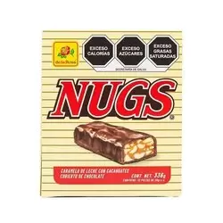 CHOCOLATE NUGS CON CACAHUATE CON 12 PIEZAS