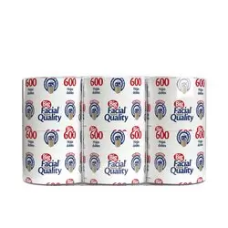 PAPEL HIGIENICO BIG FACIAL QUALITY 6 ROLLOS 600 HOJAS