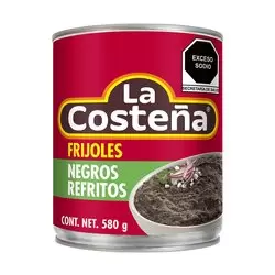 FRIJOL LA COSTEÑA REFRITO NEGRO 580 GR