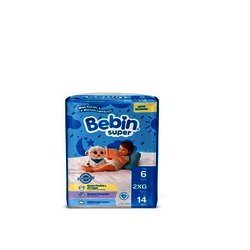 PAÑAL BEBIN EXTRA EXTRA GANDE C/14 PIEZAS