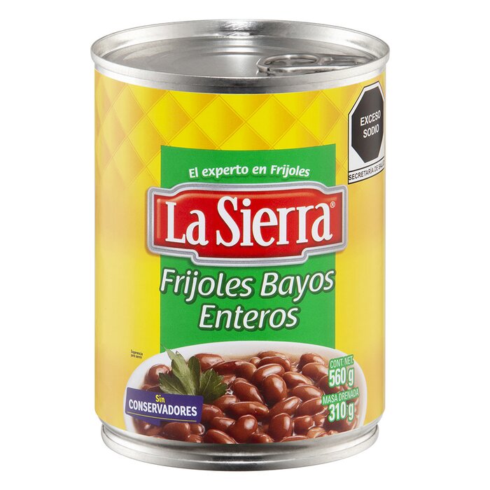 FRIJOL LA SIERRA ENTERO BAYO 560 GR