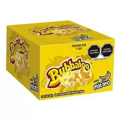 CHICLE BUBBALOO C/47 PIEZAS PLATANO