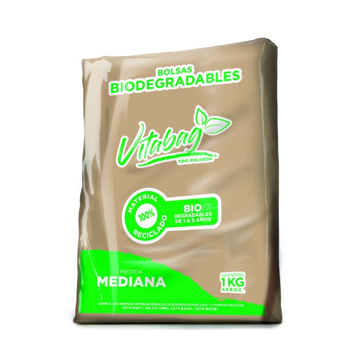 BOLSA CAMISETA VITABAG BODEGRADABLE MEDIANA 1 KG