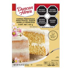 HARINA PASTEL DUNCAN 432 GR VAINILLA FRANCESA