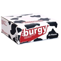 CARNE PARA HAMBURGUESA BURGY CAJA CON 40 PZ