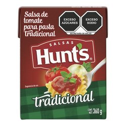 SALSA TOMATE PARA PASTA HUNTS 360 GR TRADICIONAL