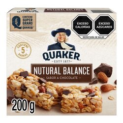 BARRA QUAKER CHOCOLATE PAQ C/5 PIEZAS