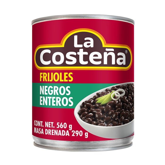 FRIJOL LA COSTEÑA ENTERO NEGRO 560 GR