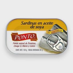 SARDINA PONTO ACEITE VEGETAL 120 GR