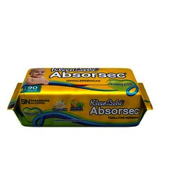 TOALLITAS HUMEDAS ABSORSEC CON 90 PIEZAS