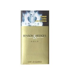 CIGARRO BENSON & HEDGES GOLD 100 C/20 PAQ CON 10 CAJETILLAS