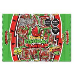 ZUMBA GOMA SANDIA BOLSA C/20 PIEZAS