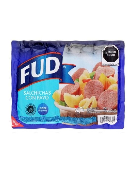 SALCHICHA PAVO FUD 266 GR