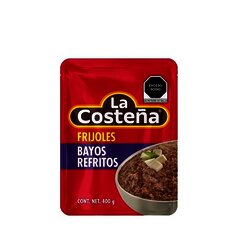FRIJOL LA COSTEÑA REFRITO BAYO POUCH 400 GR