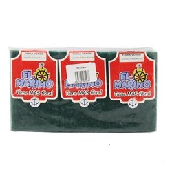 FIBRA VERDE MARINO 8X13 PAQUETE CON 6 PIEZAS