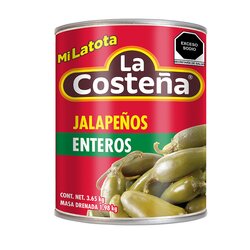 CHILE JALAPEÑO ENTERO LA COSTEÑA 3.65 KG