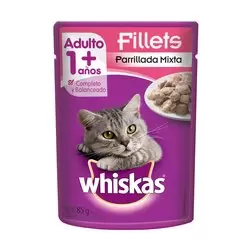 WHISKAS POUCH 85 GR PARRILLADA MIXTA