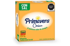 MARGARINA PRIMAVERA PAQ C/4 PIEZAS DE 90 GR C/U