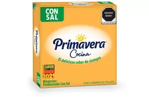 MARGARINA PRIMAVERA PAQ C/4 PIEZAS DE 90 GR C/U