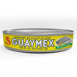 SARDINA GUAYMEX ACEITE SOYA 425 GR
