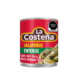 CHILE JALAPEÑO ENTERO LA COSTEÑA 780 GR