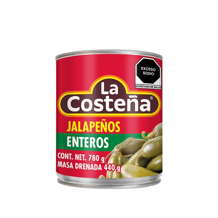 CHILE JALAPEÑO ENTERO LA COSTEÑA 780 GR