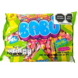 CHICLE BABY BABU DE LA ROSA C/100 PZ