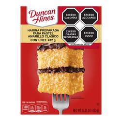 HARINA PASTEL DUNCAN 432 GR VAINILLA AMARILLA