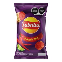 PAPA SABRITAS FLAMIN HOT C/10 DE 42 GR