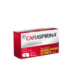 CAFIASPIRINA 500 MG PAQ CON 40 TABLETAS