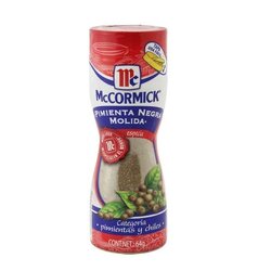 PIMIENTA NEGRA MOLIDA MCCORMICK 64 GR