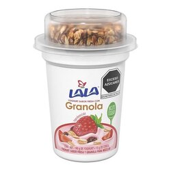 YOGHURT LALA BATIDO 190 GR FRESA CON GRANOLA