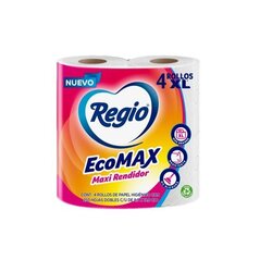 PAPEL HIGIENICO REGIO ECONMAX 4 ROLLOS DE 250 HOJAS C/U