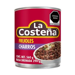 FRIJOLES LA COSTEÑA CHARROS 560 GR