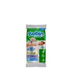 PAÑAL BEBIN SUPER GRANDE BOLSA CON 3 PIEZAS