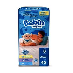 PAÑAL BEBIN SUPER EXTRA EXTRA GRANDE C/40 PZ