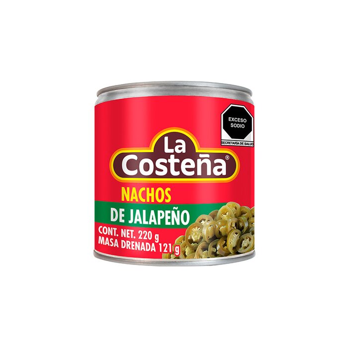 CHILE JALAPEÑOS NACHOS LA COSTEÑA 220 GR