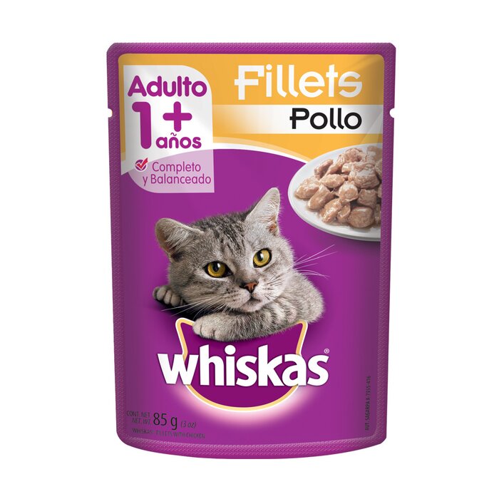 WHISKAS POUCH 85 GR POLLO