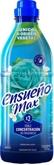 SUAVIZANTE ENSUEÑO MAX 850 ML FRESCURA AZUL