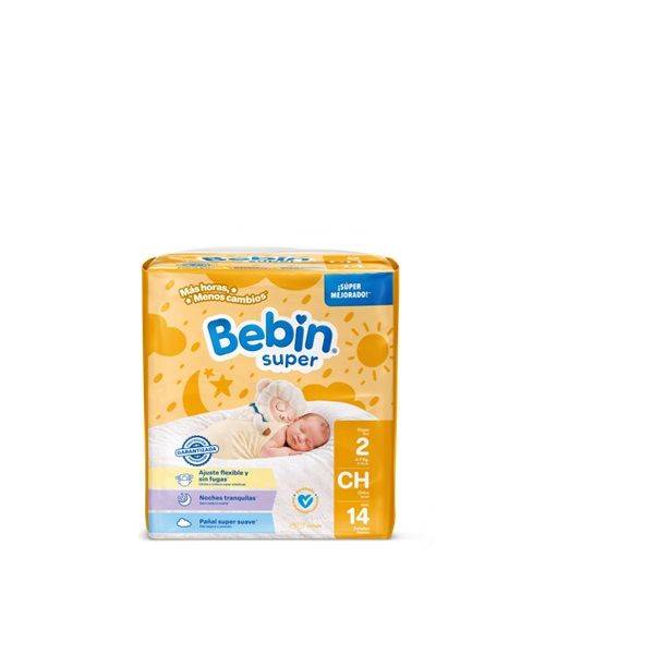 PAÑAL BEBIN CHICO 14 PIEZAS