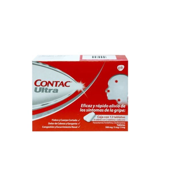 CONTAC ULTRA CON 12 PASTILLAS