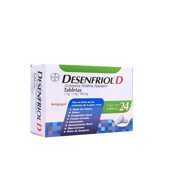 DESENFRIOL-D PLUS CON 24 PASTILLAS