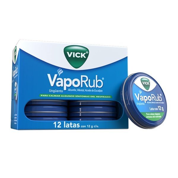 VICK VapoRub UNGÜENTO Lata c/12 G. 5.26/2.82/1.33 G.