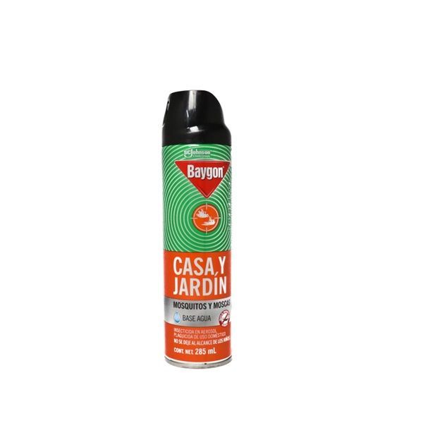 INSECTICIDA BAYGON CASA Y JARDIN 285 ML