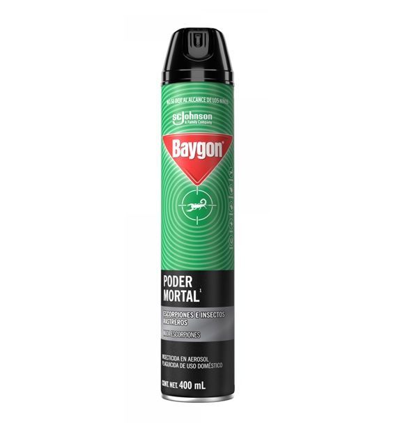 INSECTICIDA BAYGON PODER MORTAL 400 ML