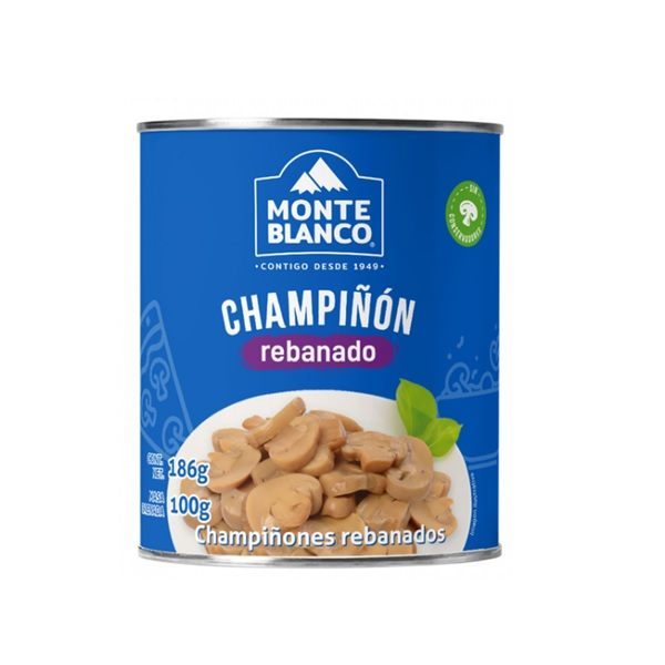 CHAMPIÑON REBANADO MONTEBLANCO 186 GR