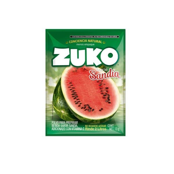 ZUKO BEBIDA EN POLVO SANDIA SOBRE