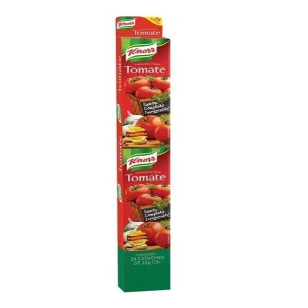 KNORR TOMATE TIRA CON 24 PIEZAS DE 22 GR