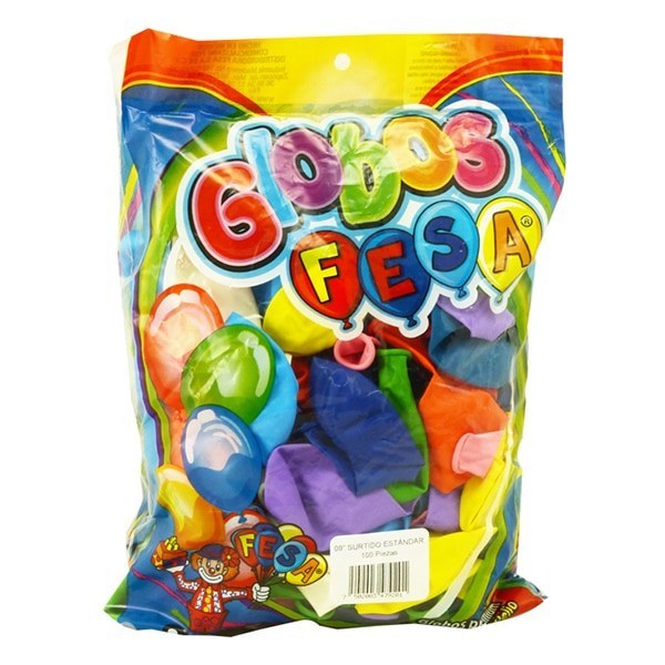 GLOBOS #9 BOLSA CON 100 PIEZAS